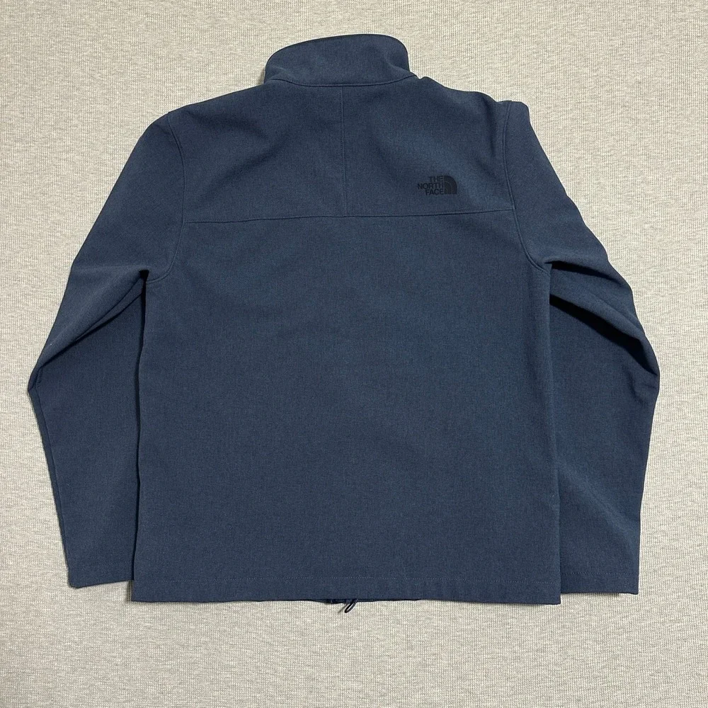 The North Face Apex Bionic Softshell Jacket Long Sleeve Navy Blue Mens Size L